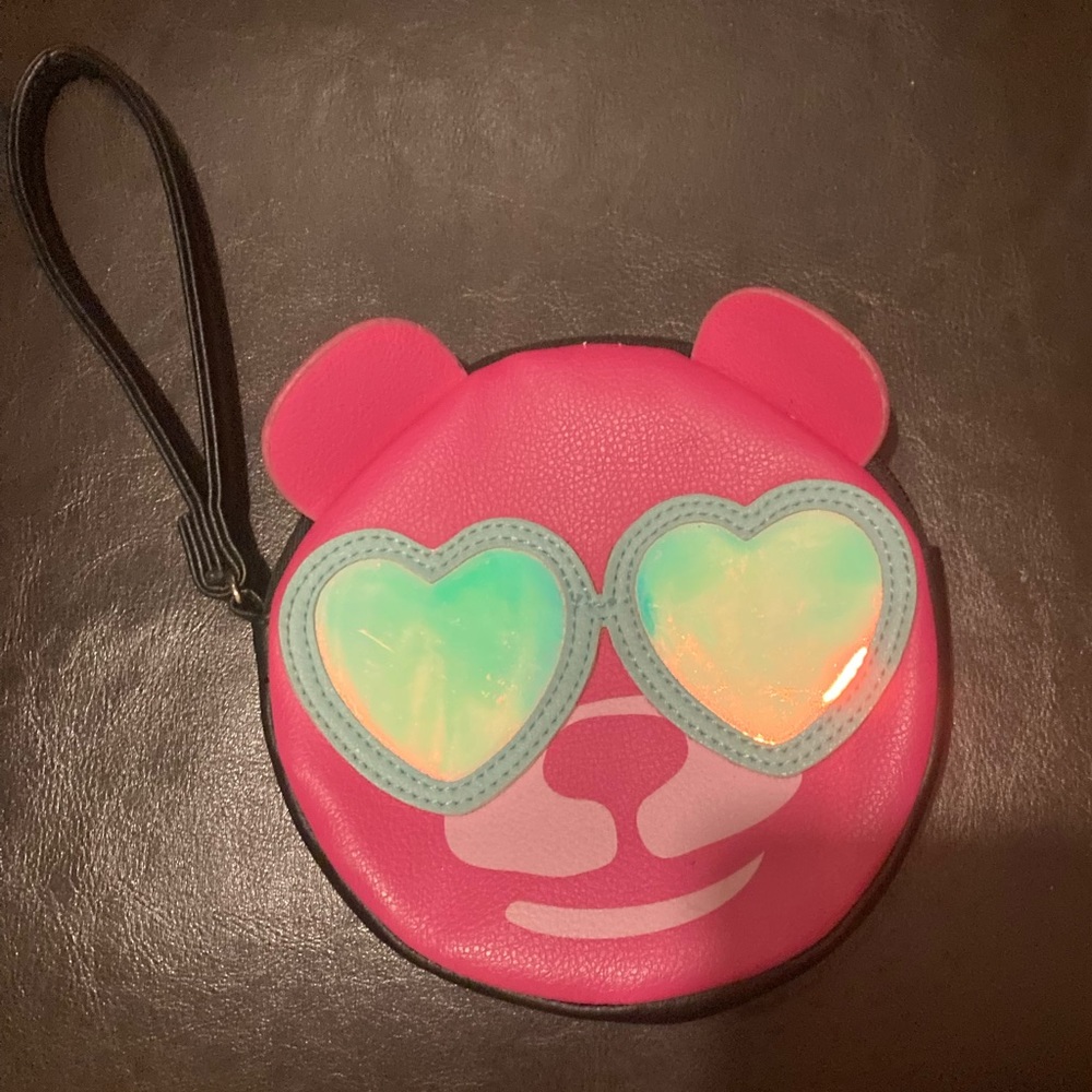Luv Betsey Pink Gummy Bear Wristlet.